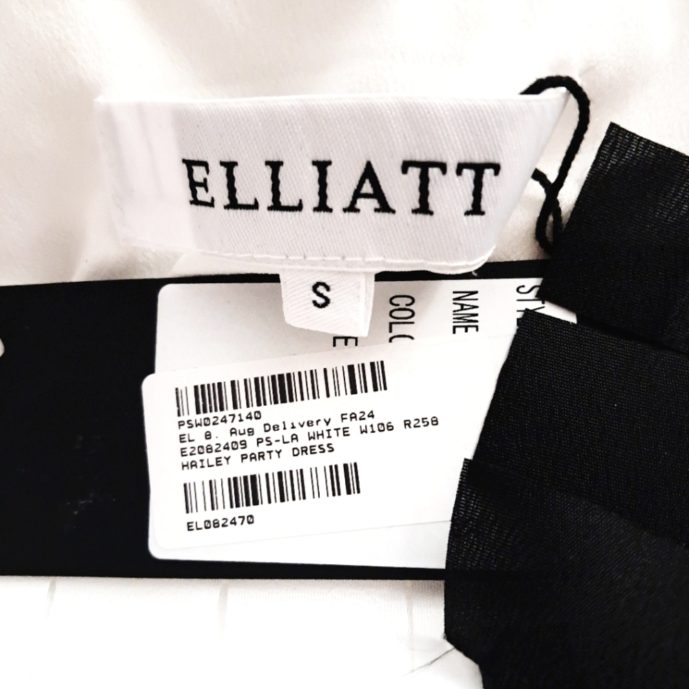 Elliatt NWT Hailey Strapless Mini Party Dress In White Size S 3D Layered Crepe - Picture 6 of 9